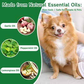 YJOO Dog Deterrent for Yard, Preventing Dogs from Peeing, 24 Pack Natural Peppermint Oil Dog Cat Deterrent Ball Outdoor Indoor Keep Dogs Out of Yard Lawn Garden Prevent Scratch and Chew