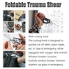 Emergency Response Shears Foldable Shear with Ring Cutter Glass Breaker