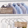 TIMMY Plastic Hangers 50 Pack No Shoulder Bump Suit Hangers