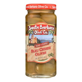 Santa Barbara Olive Co | Premium Individually Hand Stuffed | 6 pack (5oz jars) (Bleu Cheese)