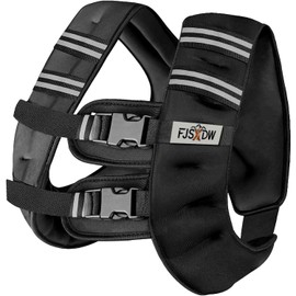 Weighted Vest Weighed Vest Women Men Kids, 8lb Body Weight Vest with Reflective Stripe, Adjustable Weighted Vest for Strength Training, Running, Walking, Workout, Jogging