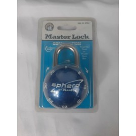 Master Lock Sphero Combination Lock Smooth Spin Padlock 2075D Blue