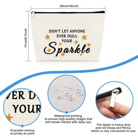 Christmas Inspirational Gifts for Women Best Friend Makeup Bag Gift Motivational Gifts Birthday Graduation Gifts for Daughter Friend BFF Bestie Sister Boss Wife Teacher Nurse Her Travel Cosmetic Bag