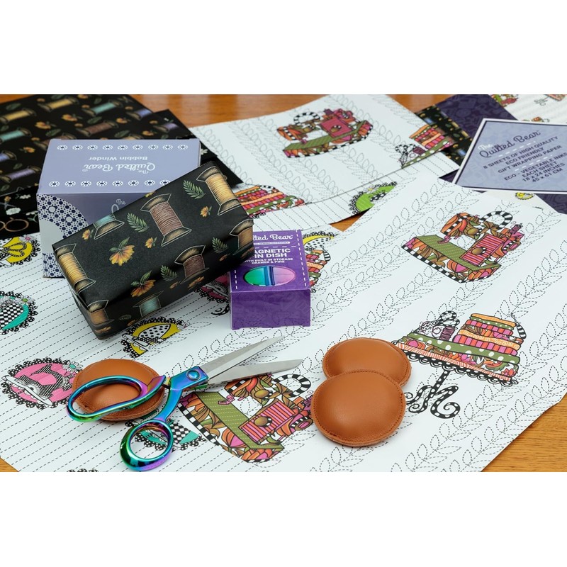 The Quilted Bear Leather Pattern Weights 4 x 60mm -