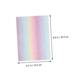 NUOBESTY 22pcs Glitter Leather Fabric DIY Mermaid Pattern A5 Craft Materials for Bag Shoes Hairpin Jewelry Decor Random Style