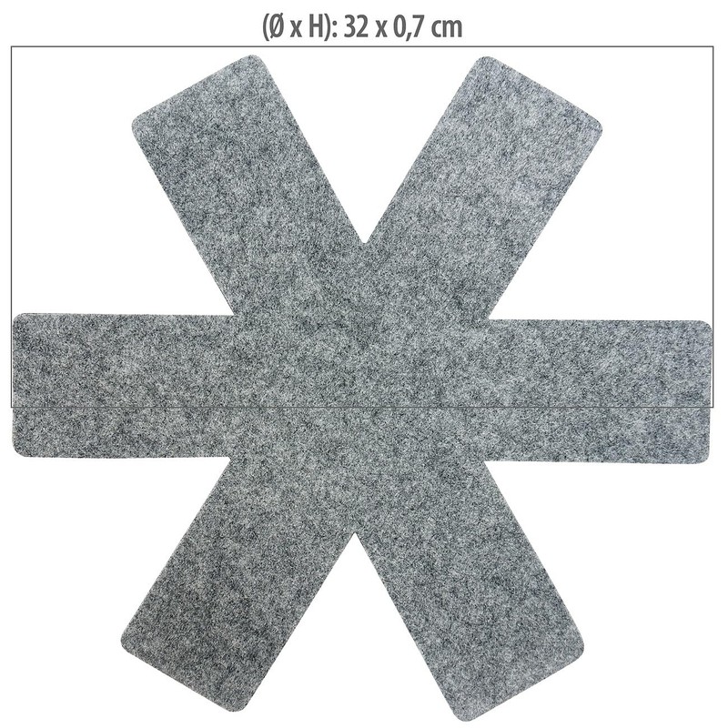 Rosenstein & Söhne Pot Mats: Set of 5 Felt Pan