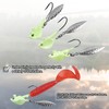 Jig Heads Hooks Underspin Crappie Jig Head with Willow Blade,10pcs