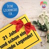 DankeDir! 21 Jahre Legende - Schild 30 x 20 cm