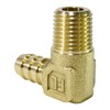 Flowbal GHNL-0311 L-Shaped Hose Nipple, Brass, 3/8 x 10.5