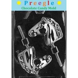 Preegle A087 Horse Head Lollipop Sucker Chocolate Candy Mold with Molding Instructions