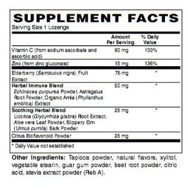 Elderberry Zinc Lozenge (60 Lozenges)