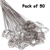 Xutong 50 Heart Memo Clip Folders, Metal, DIY Photo Stand,