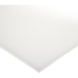 HDPE Polyethylene Sheet, Smooth, UL 94HB, Translucent White, 3/4" Thick, 24" Width, 36" Length