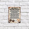 MY DOG'S BEDTIME PRAYER RETRO STYLE METAL TIN SIGN/PLAQUE (307DRS)