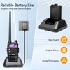BAOFENG UV-5R Ham Radios Long Range—8W Dual Band Rechargeable Walkie