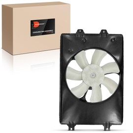 A-Premium A/C Condenser Fan Assembly Compatible with Select Honda Models - Ridgeline 2006 2007 2008 - Replace# 38615RJEA01, 38616RJEA01