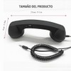 Auricular retro con adaptador, auricular de telfono retro de 3.5