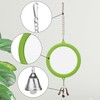 Hypeety Pet Bird Mirror with Bell Interactive Parrot Toy Bird