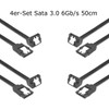 Daniko 4x SATA Cable 50 cm SATA III 3 6