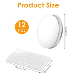 12 Pcs Magnetic Shower Curtain Weights, Heavy Duty Drapery Weights, Strong Shower Curtain Magnets, Curtain Clips Avoid Blowing Around, Shower Splash Clips for Holding Shower Curtain