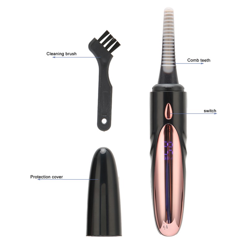 Electric Heated Eyelash Curler 4 Gears Heating Quickly USB Rechargeable