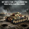 honchoes Tiger P Tank Building Set, WW2 Military Tank Model