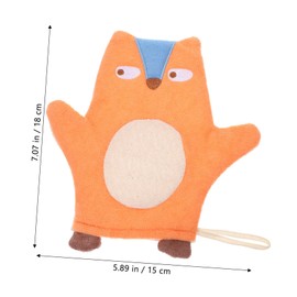 SHOWERORO Softer Wash Mitts for Baby Bath Animal Pattern Shower Mitts Children's Bath Gloves