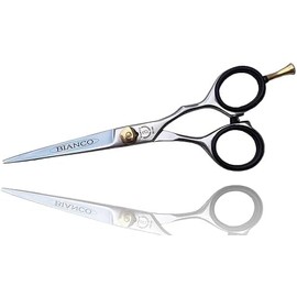 Bianco Instruments 6" Hairdressing Shears with Removable Pinkey Rest - Stainless Steel, Made in the USA - Ideal for Various Techniques