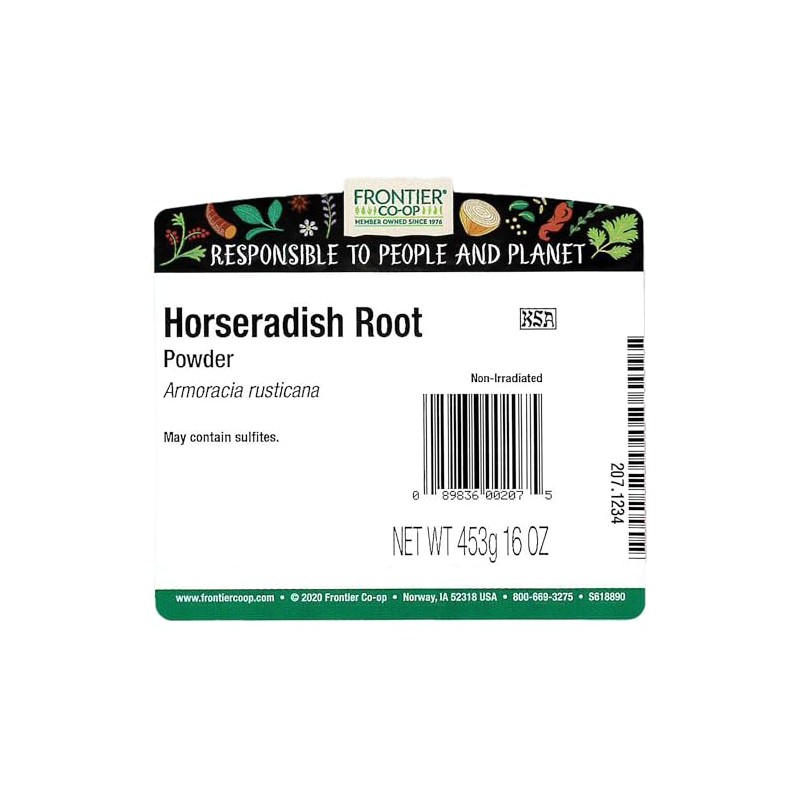 Frontier Co-op Horseradish Root Powder, Kosher | 1 lb. Bulk