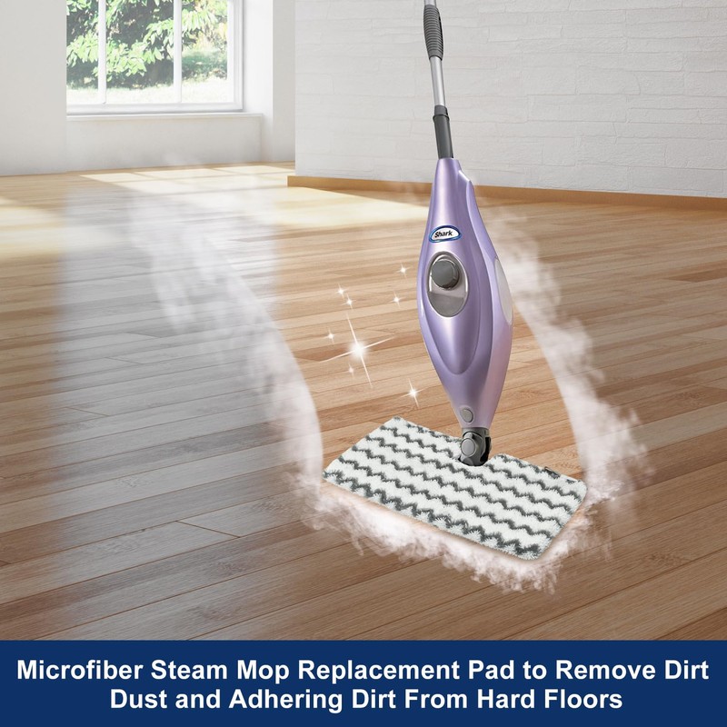 6 Pack Steam Mop Replacement Pads for Shark S3500 Series