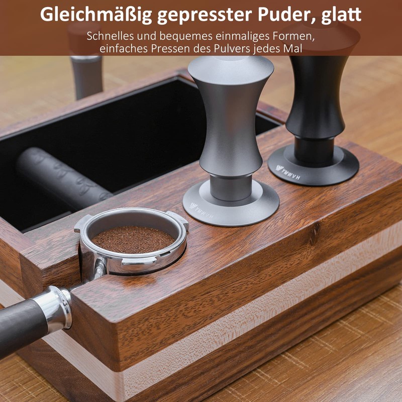 V5 Espresso Tamper, 58.3MM 2 Spring-loaded Calibrated Tamper with Stainless