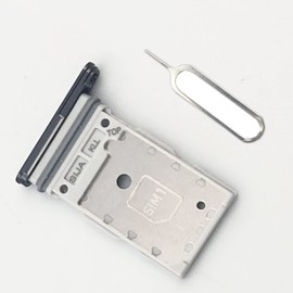 FainWan SIM Card Tray+Micro SD Card Tray Holder Slot Replacement Parts for Galaxy S22 5G SM-S901U The Models (Black)