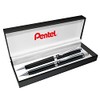Pentel AB811A-EST Juego de Bolígrafo y Lápices, Sterling Negro En
