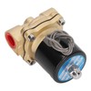 Electric Solenoid Valve Brass Structure Copper Coil 1 Way Flowing