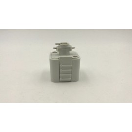 Metro Lighting 6 Pack, H System 3 Wire Single Circuit Pendant Track Adapter for 120V  HHC-3 WH