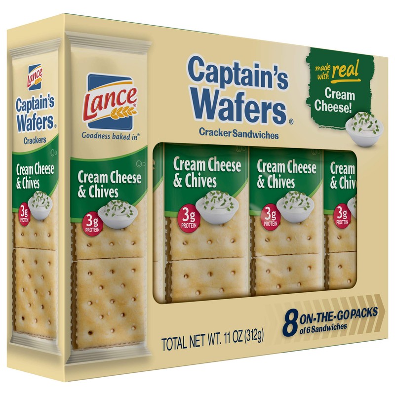 Lance Captain's Wafers, Cream Cheese and Chives (40 pk.)