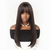 GNIMEGIL 26 Inch Long Brown Wigs for Women Silky Straight