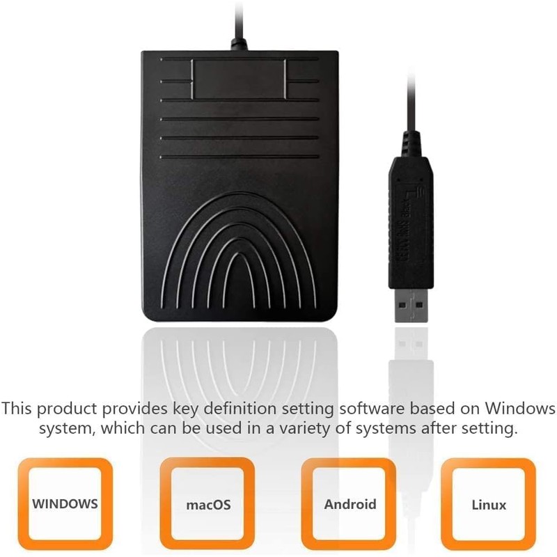 Zodazoqa USB Single Foot Pedal Optical Switch Control One Key
