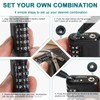 ZHEGE TSA Approved Luggage Locks with Open Alert Indicator, Suitcase
