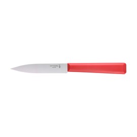 Opinel Les Essentials+ No. 312 Paring Knife, Corrosion Resistant + Dishwasher Safe, Made in France, Red