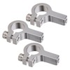 3Pcs Tube Clamp Hub Aluminum Shaft Clamping M4 Thread Mounting