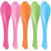 Nagao Heat Resistant Plastic Soft Spoon Set of 10 Colorful