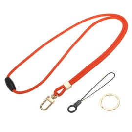 PATIKIL Neck Lanyard Strap for Keys ID Badges Holder Long Keychain Lanyard Orange