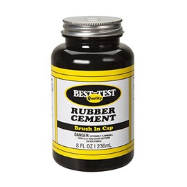 Best-Test Rubber Cement 8OZ Jar
