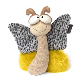 sigikid Happy Day BeastsTown Soft Toy for Children and Adults to Collect, Gift, Play, Cuddle, Beige/Yellow/Butterfly