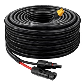 MOOKEERF Solar to XT60 Cable 10AWG 20FT Solar Connector to XT60 Adapter Cable for Solar Panel to Battery RV Portable Power Station Solar Generator - 20 Foot