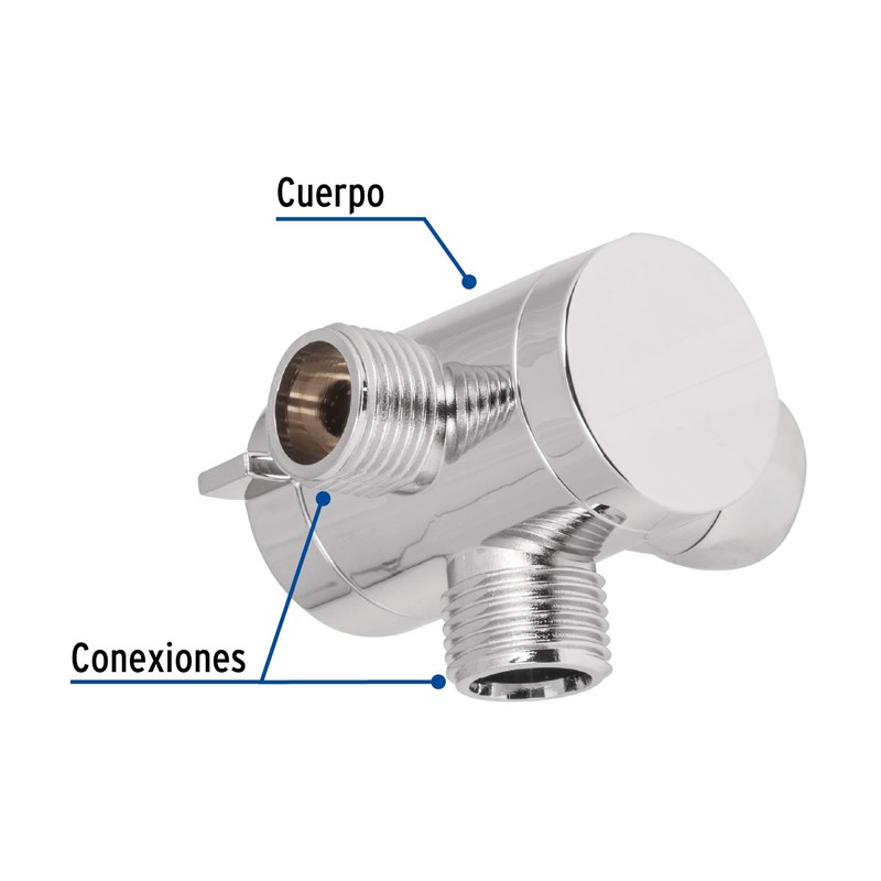 Foset AR-03, Desviador de 3 vías para brazo, cromo