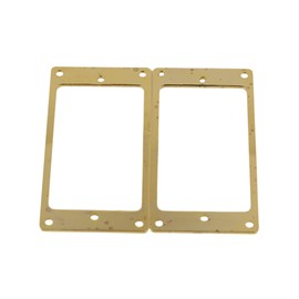 Bstinay 2PCS Metal Flat Humbucker Pickup Mounting Ring Gold Electric Guitars Replacement Parts