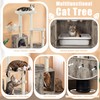 Yaheetech Litter Box Enclosure with Cat Tree, All-in-one Indoor Cat