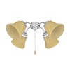 Aspen Creative 23109-4 Transitional Style Bell Shaped Antique Shade, 2-1/8"